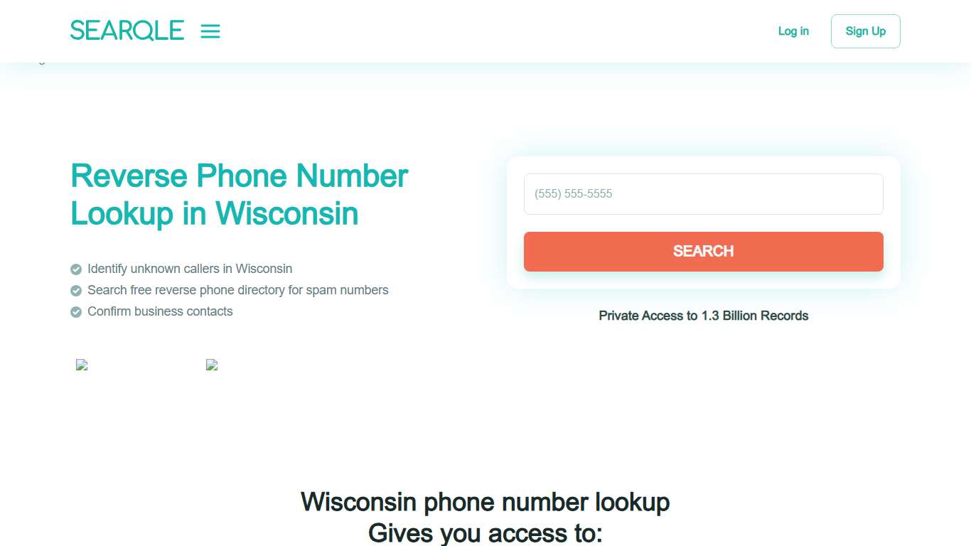 Wisconsin Reverse Phone Lookup Tool by Searqle